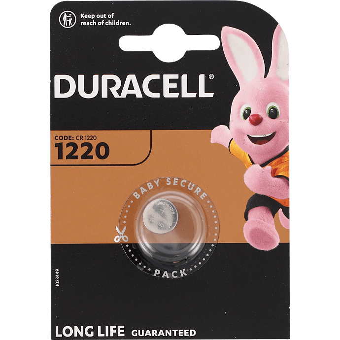 Duracell knapcelle CR1220 batterier
