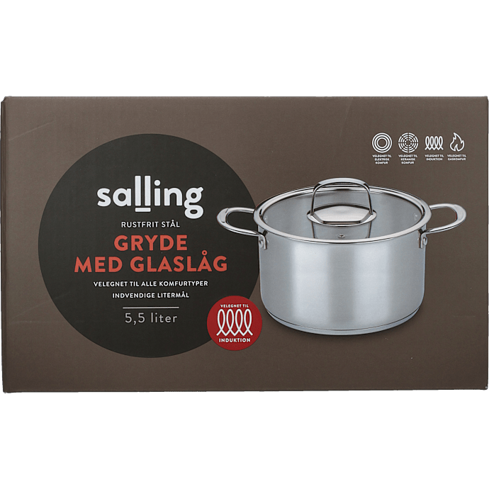 Salling gryde i rustfrit stål 5,5 L
