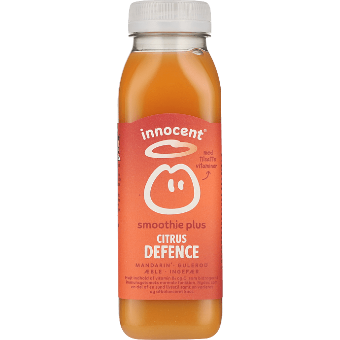 Smoothie m. æble, mandarin, banan og ingefær