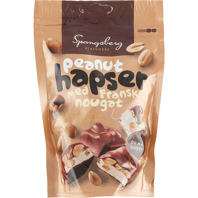 Peanuthapser m. fransk nougat