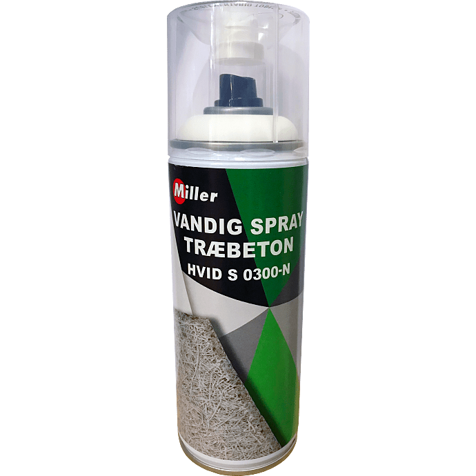 Miller træbeton reparationsspray 0,4 liter - hvid