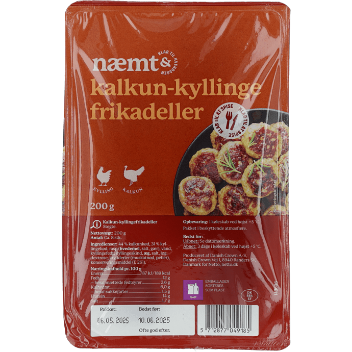 Frikadeller m. kylling