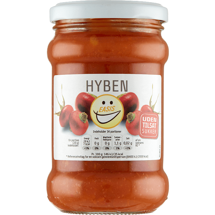 Hybenmarmelade u. tilsat sukker
