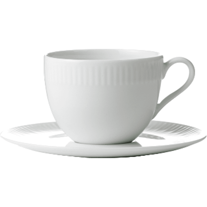 Aida Relief kaffekopper 4-pak - hvid