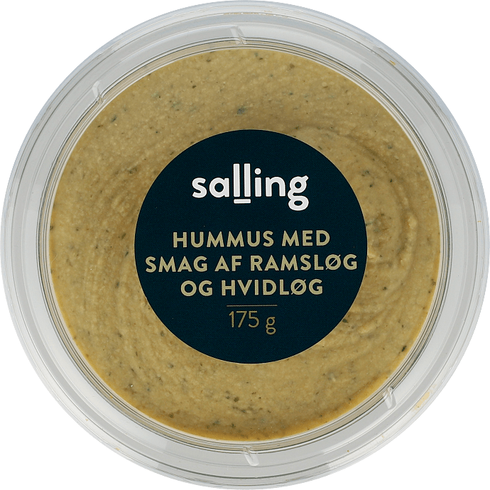 Hummus m. ramsløg og hvidløg