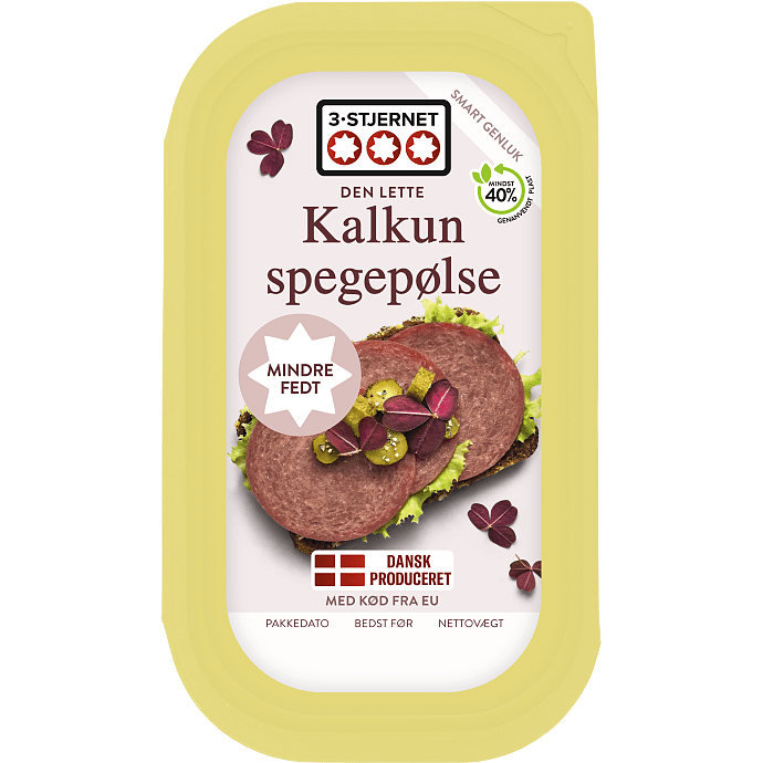 Kalkunspegepølse i skiver 9% fedt