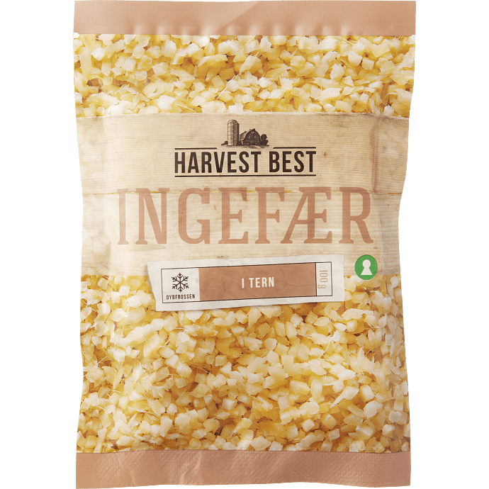 Ingefær i tern