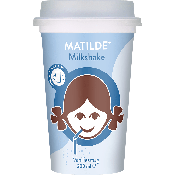Milkshake m. vanilje 1,3% fedt