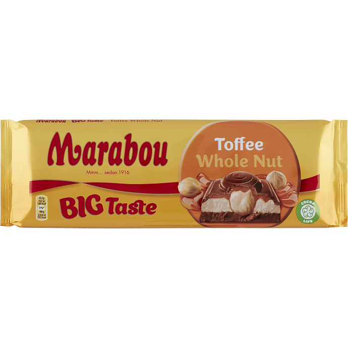 Mælkechokolade m. mælkefyld, karamel og hasselnødder