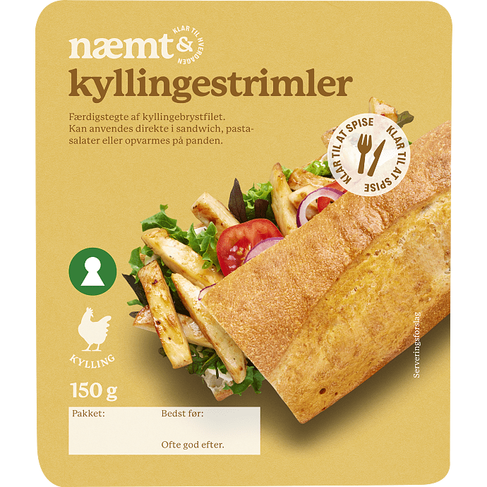 Stegte kyllingestykker