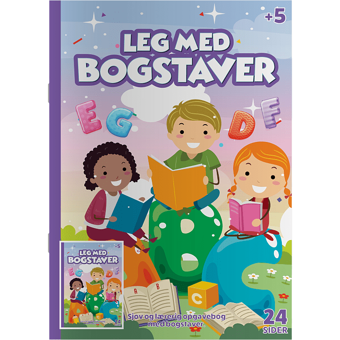 Leg med bogstaver 24 tegninger A4