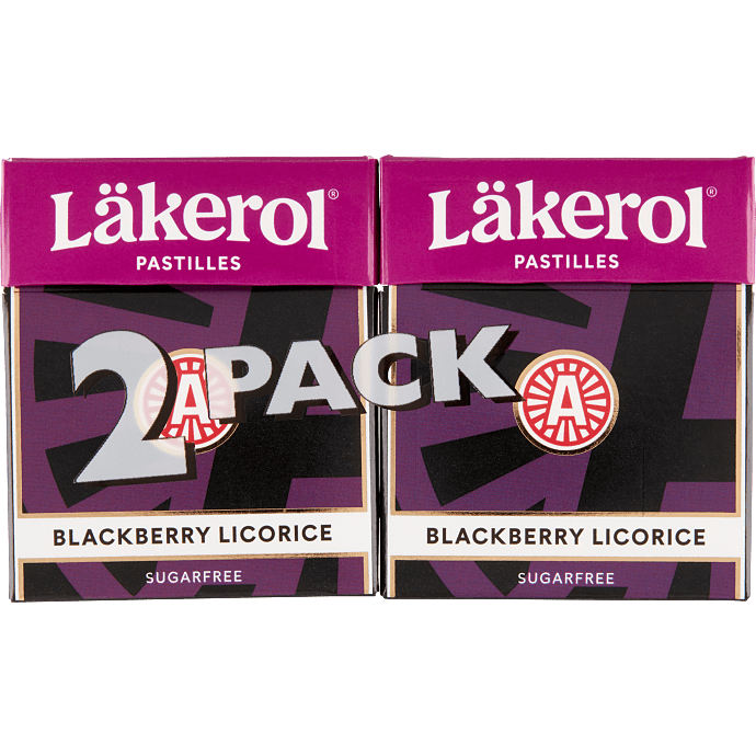 Lakridspastiller m. brombærsmag sukkerfri