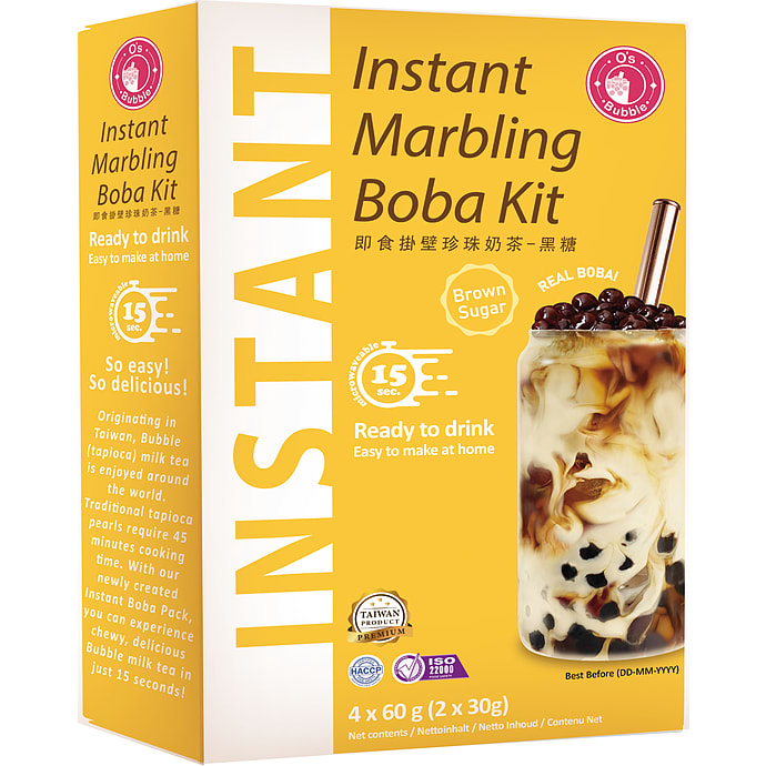 Bubbletea m. brun farin