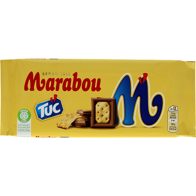 Mælkechokolade m. Tuc kiks