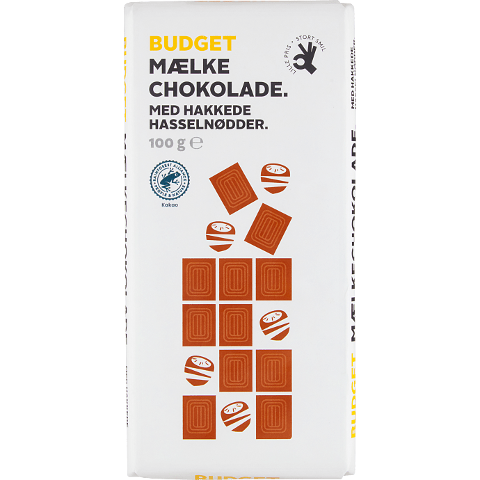 Mælkechokolade m. hasselnødder