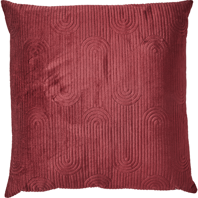 Salling pyntepude - bordeaux velour