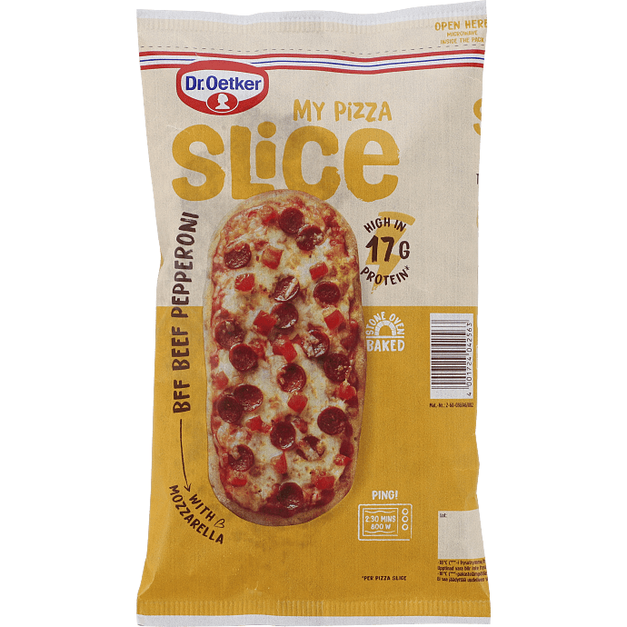 Pizza m. oksepepperoni og mozzarella mini