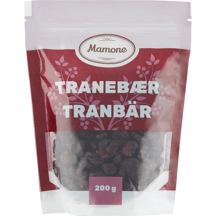 Tørrede tranebær