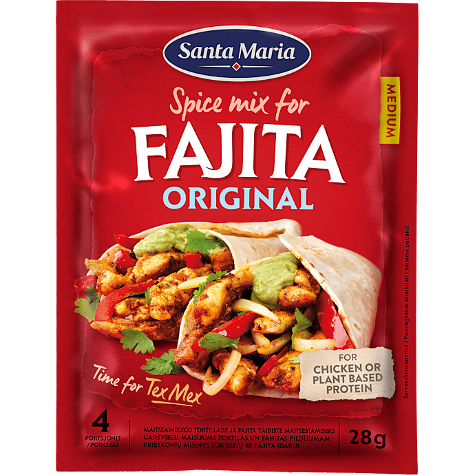 Fajita krydderiblanding medium