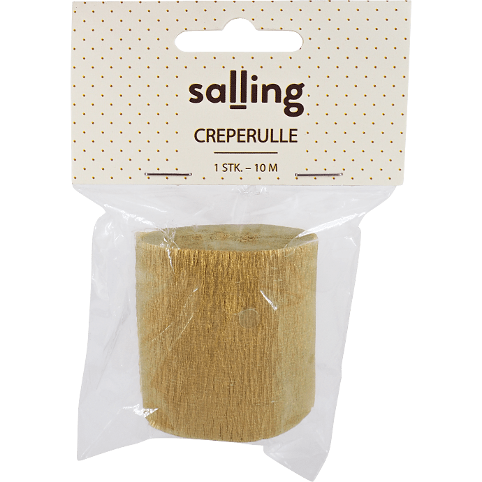 Salling creperulle L:10 meter - Metallic guld