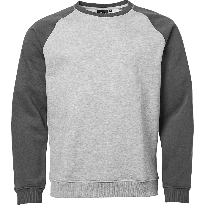 VRS herre sweatshirt str. L - lysegrå
