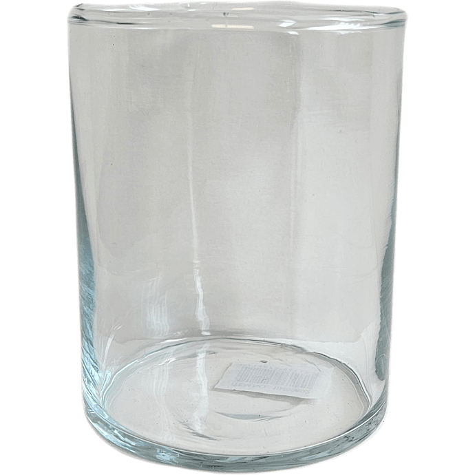 Cylinderformet glasvase 8x10 cm - klar