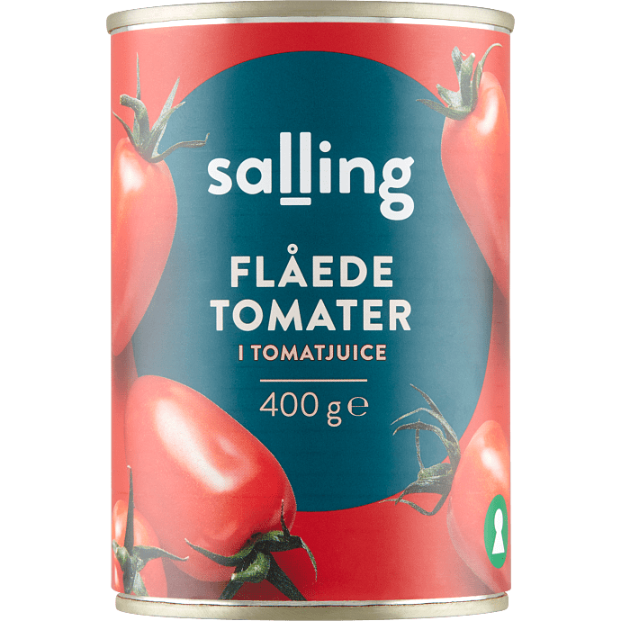 Hele flåede tomater