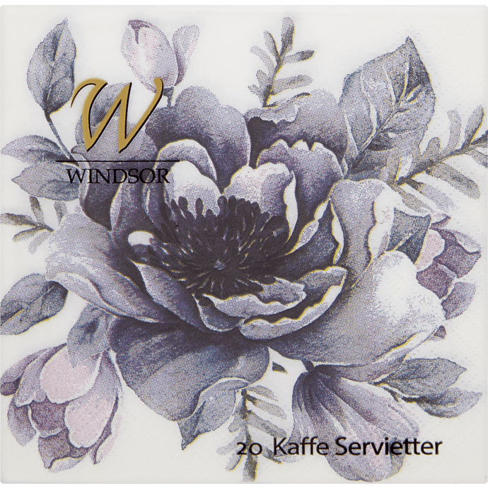 Windsor mønstrede servietter 25x25 cm 20-pak