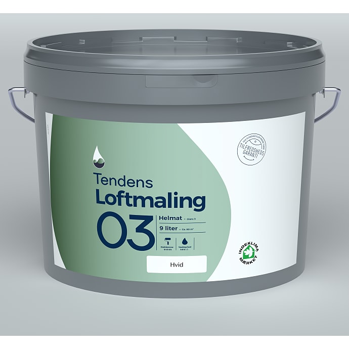 Tendens loftmaling helmat 3 - hvid