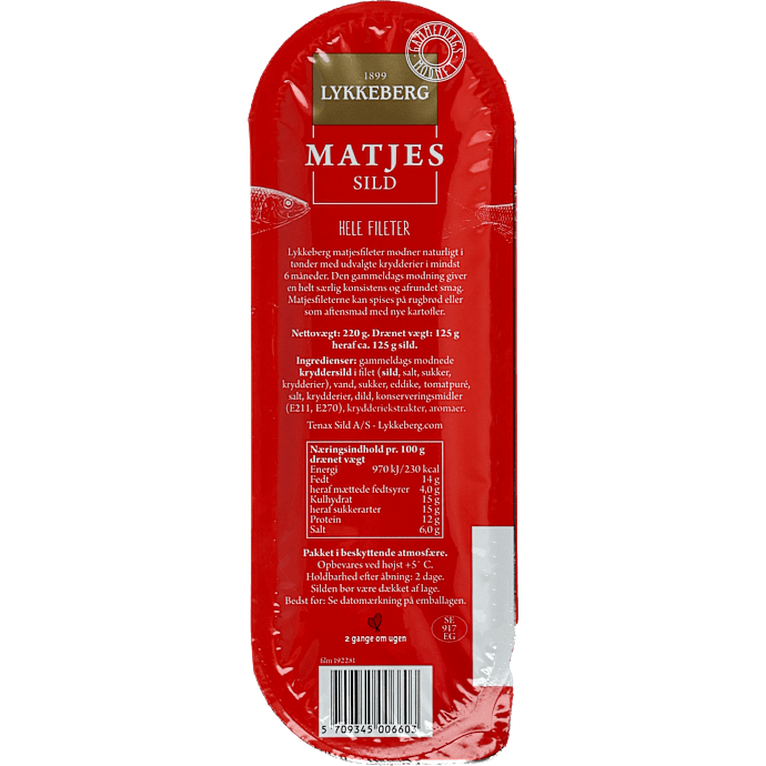 Gammeldags modnede matjes sild