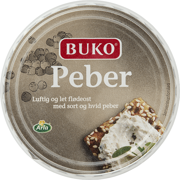 Flødeost m. peber 28% fedt