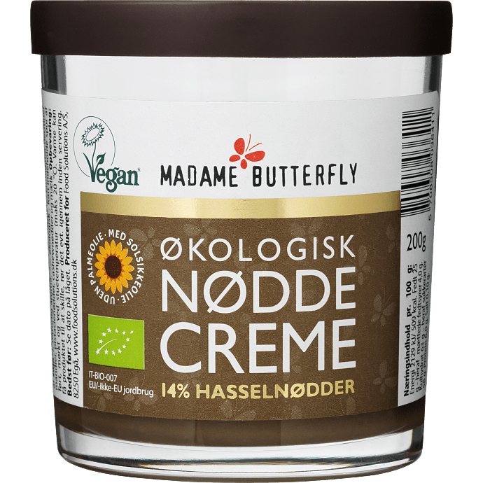 Smørepålæg m. hasselnødder og kakao vegansk øko