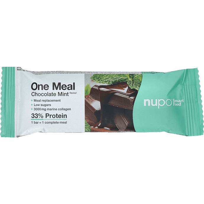 Måltidserstatningsbar m. chokolade og mint