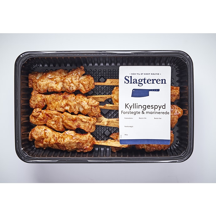 Marinerede kyllingespyd