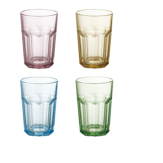 Aida farvede glas 36,0 cl -  flere varianter - assorteret