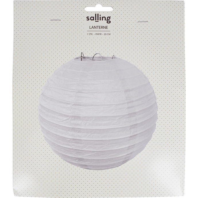Salling papirslanterne Ø:20 cm - Hvid