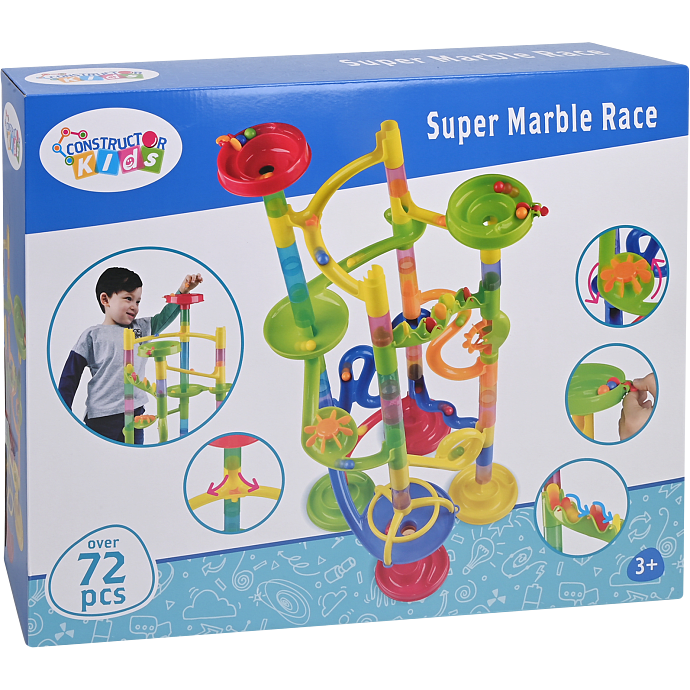 Constructor kids super marble race