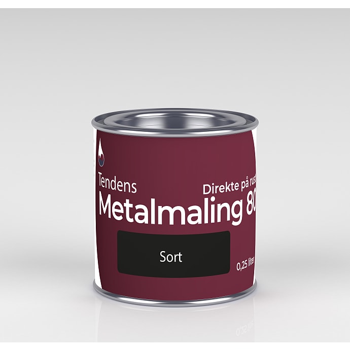 Tendens metalmaling 80 blank 0.25 liter