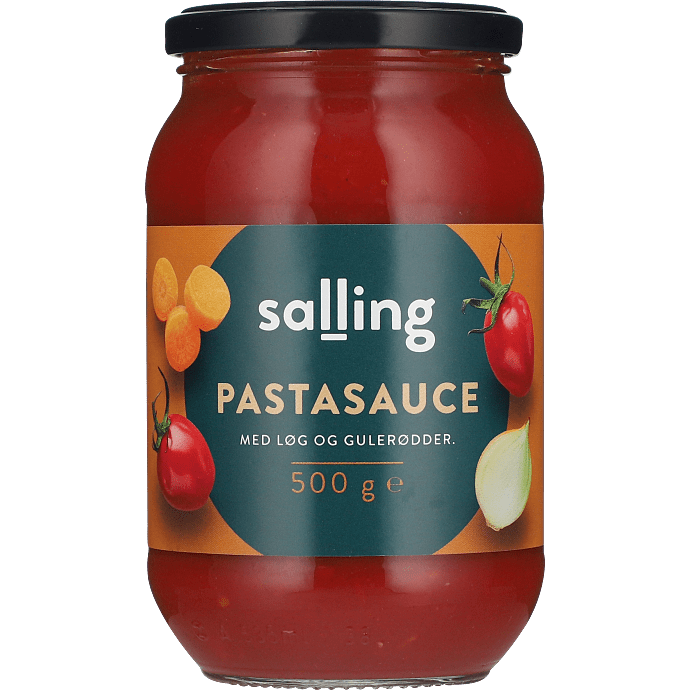Pastasauce m. løg og gulerod