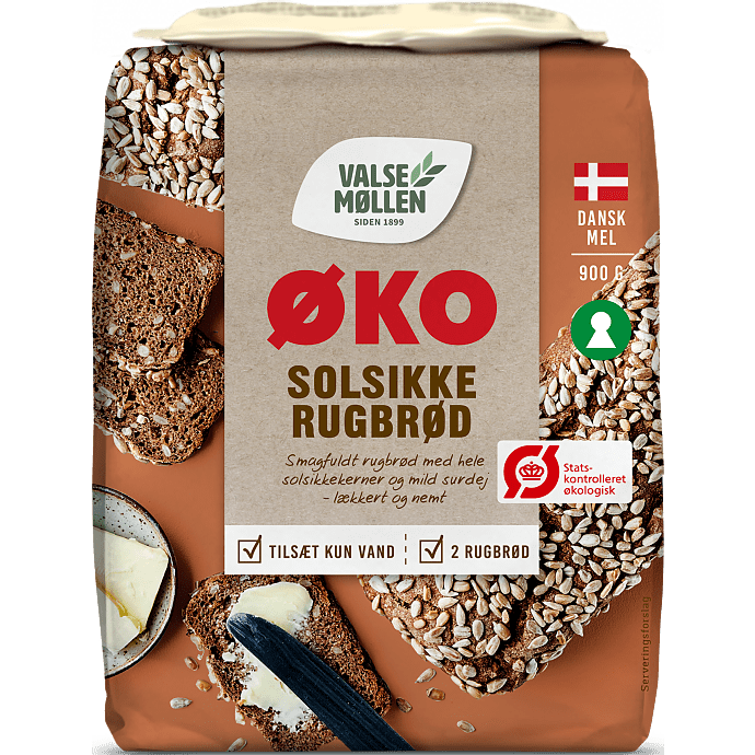 Solsikkerugbrød øko