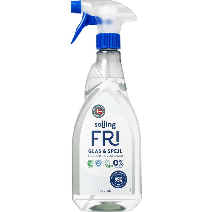 Glas- og spejlrengøring u. parfume
