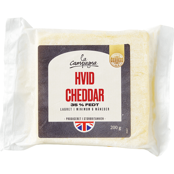 Hvid cheddar 35% fedt