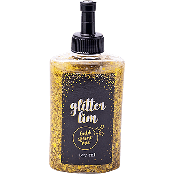 Glitter lim - 177ml guld