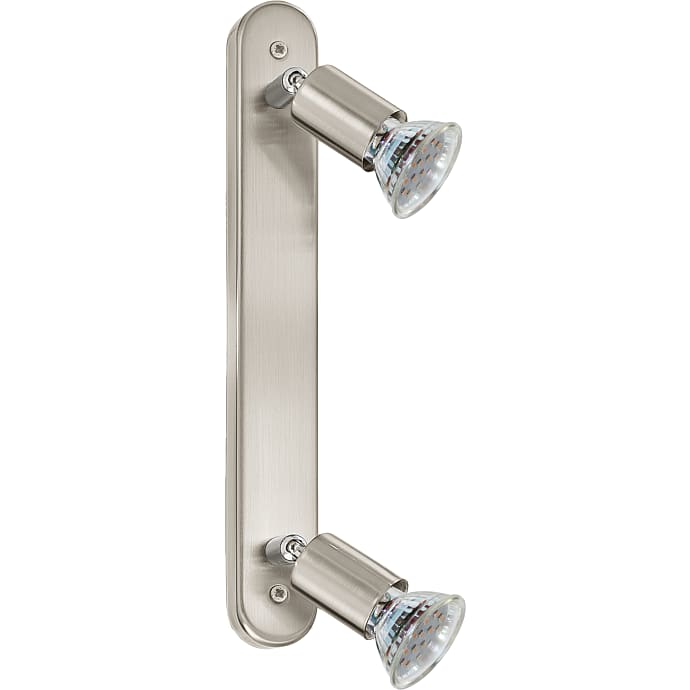 Mini spot led 2x3w 2x200lm - børstet stål