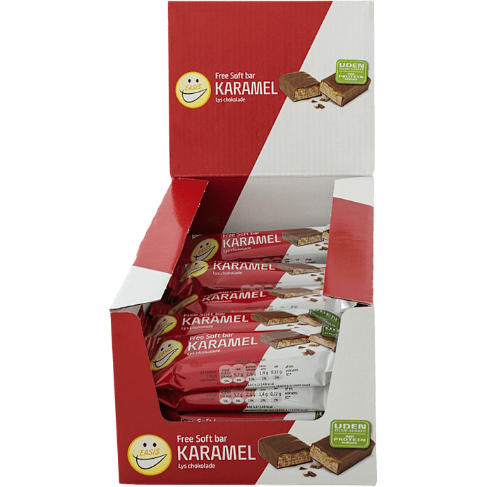 Free soft bar karamel lys chokolade u. tilsat sukker