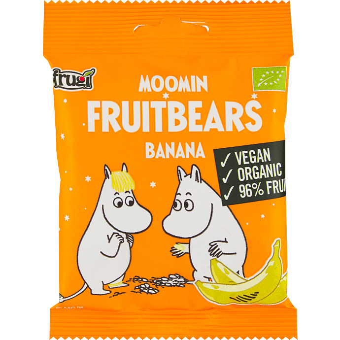 Frugtsnacks m. jordbær og banan
