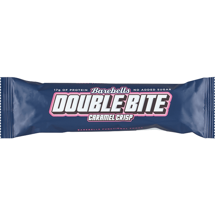 Proteinbar m. karamelknas u. tilsat sukker