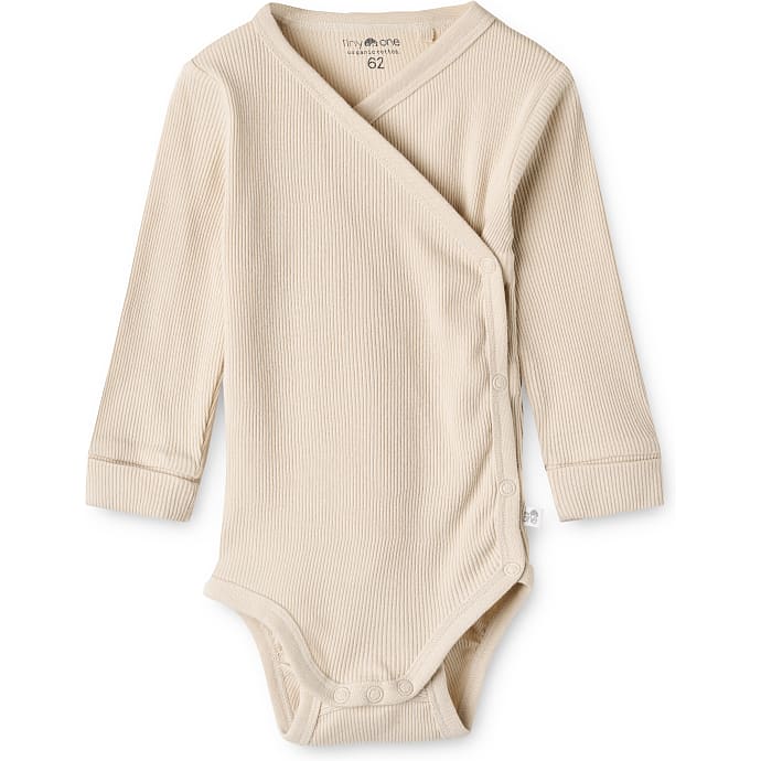 Tiny One baby body str. 56 - råhvid