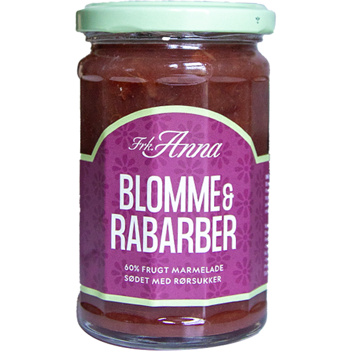 Blomme- og rabarbermarmelade