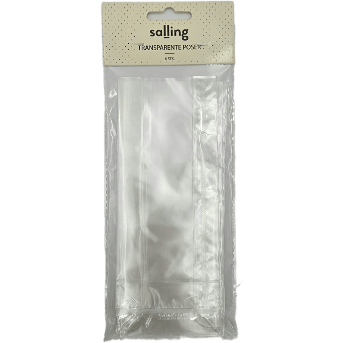 Salling transparente poser 6-pak - klar